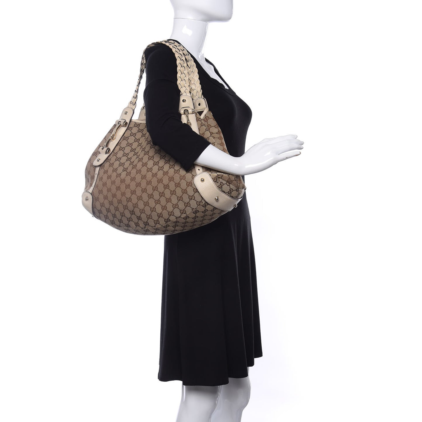 Monogram Medium Pelham Shoulder Bag Off White