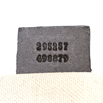 Gucci GG Supreme Monogram Selleria Calfskin Small Flat Side Zip Messenger Bag Beige Ebony Cocoa Dark Chocolate 7 of 10