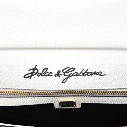 Dolce & Gabbana Dauphine Floral Print Medium Miss Sicily Satchel White 6 of 10