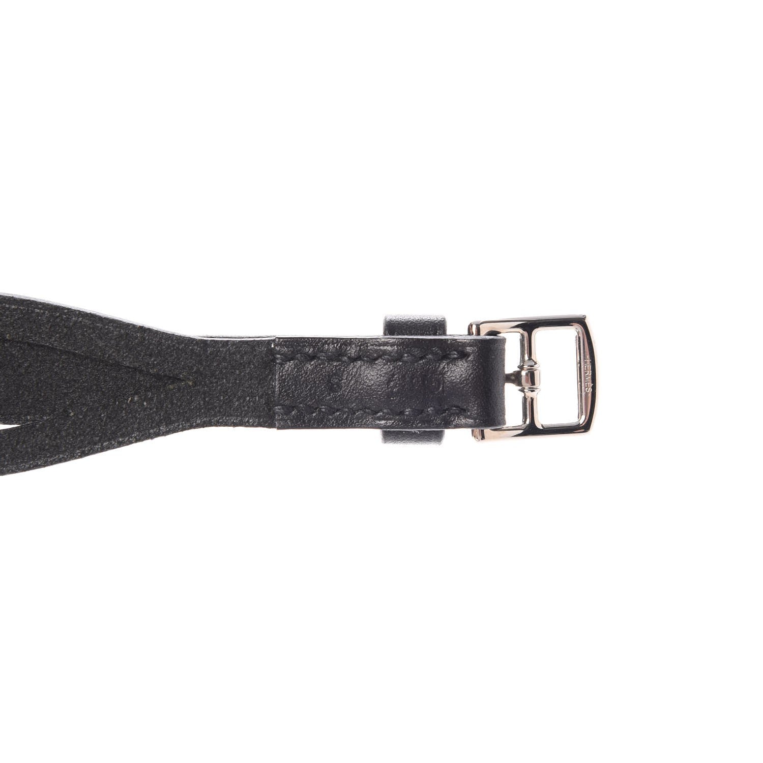 Hermes Vache Hunter Etriviere Braided Belt S Black 5 of 7