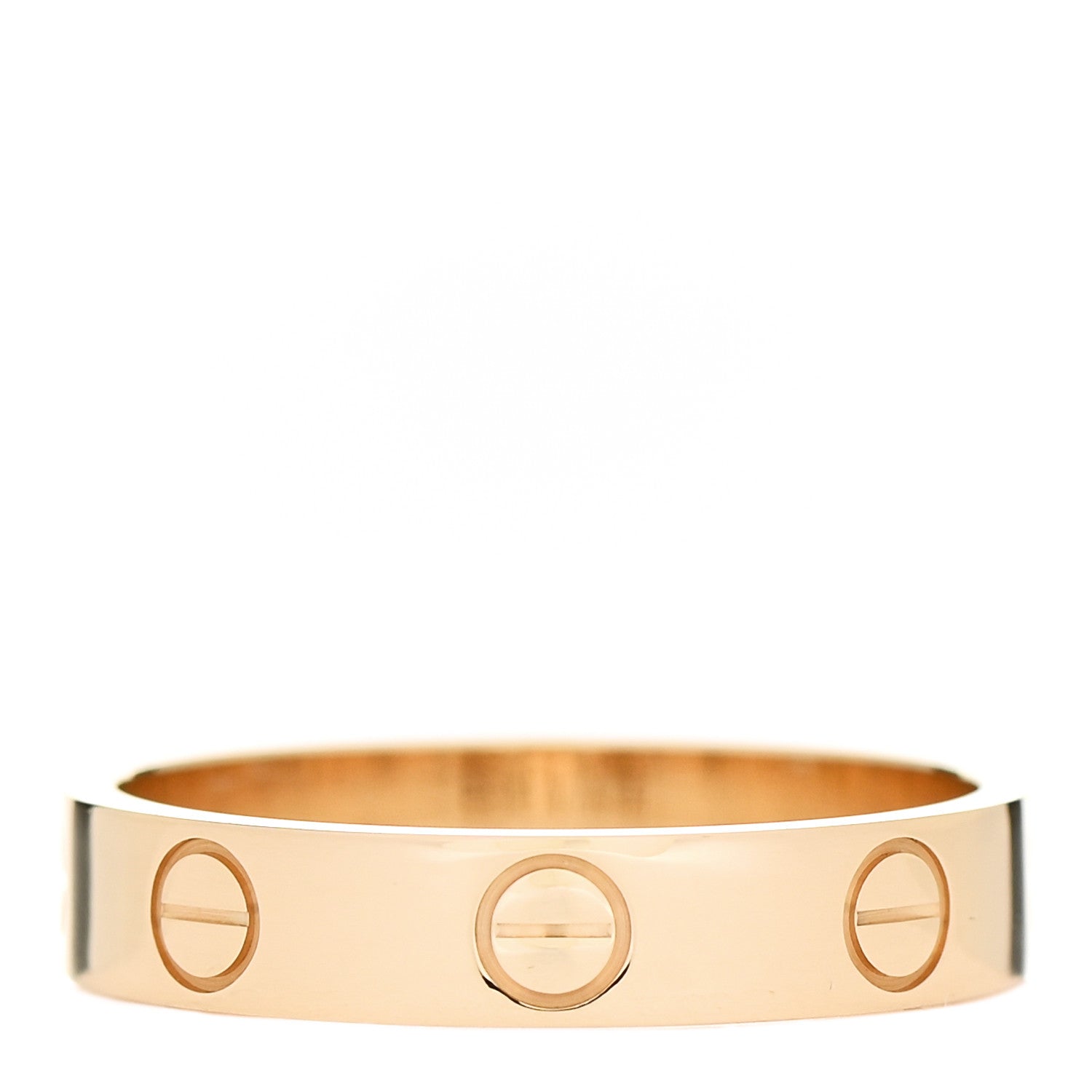 Cartier 18K Yellow Gold 3.5mm LOVE Wedding Band Ring 51 5.75 3 of 5