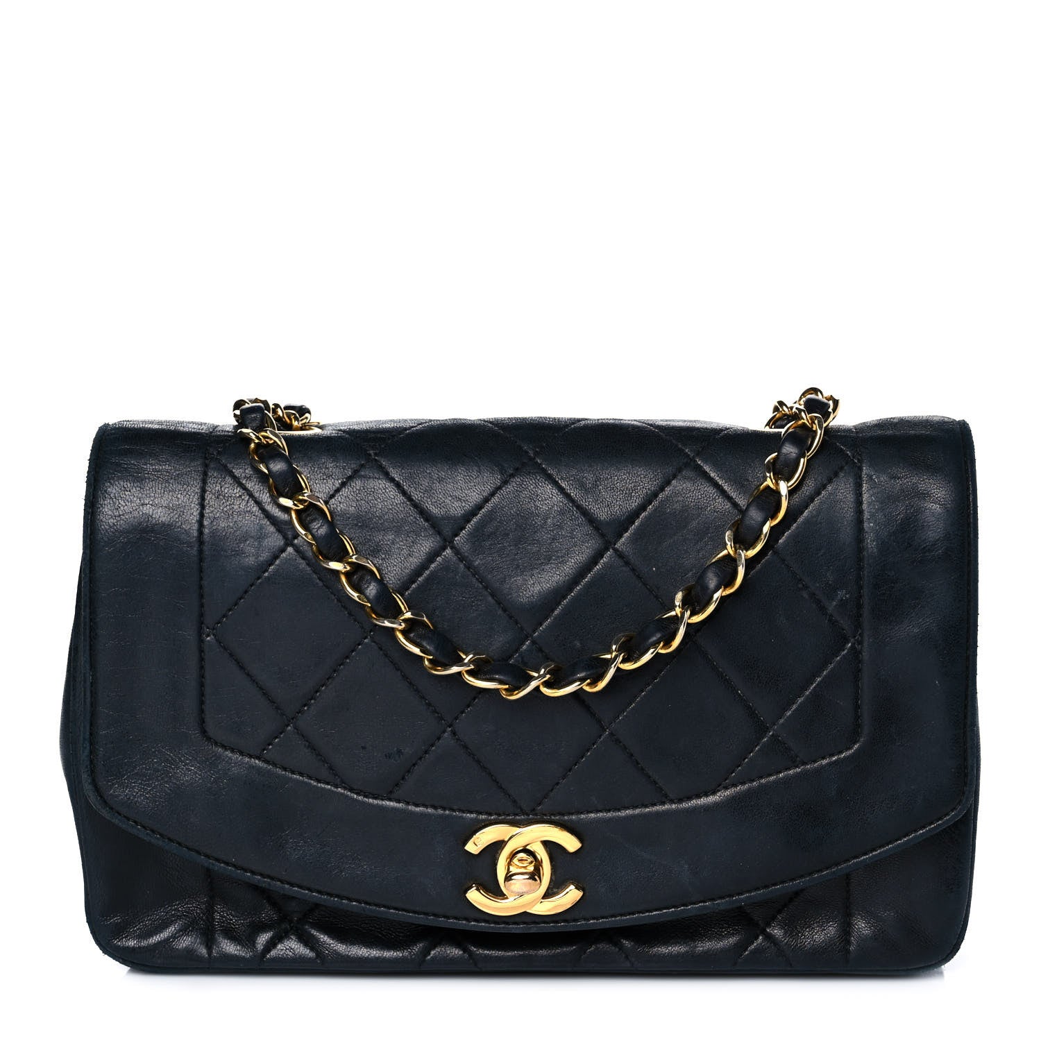 Chanel Lambskin Quilted Small Single Flap Black 1 of 15