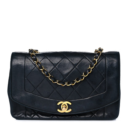 Chanel Lambskin Quilted Small Single Flap Black 1 of 15