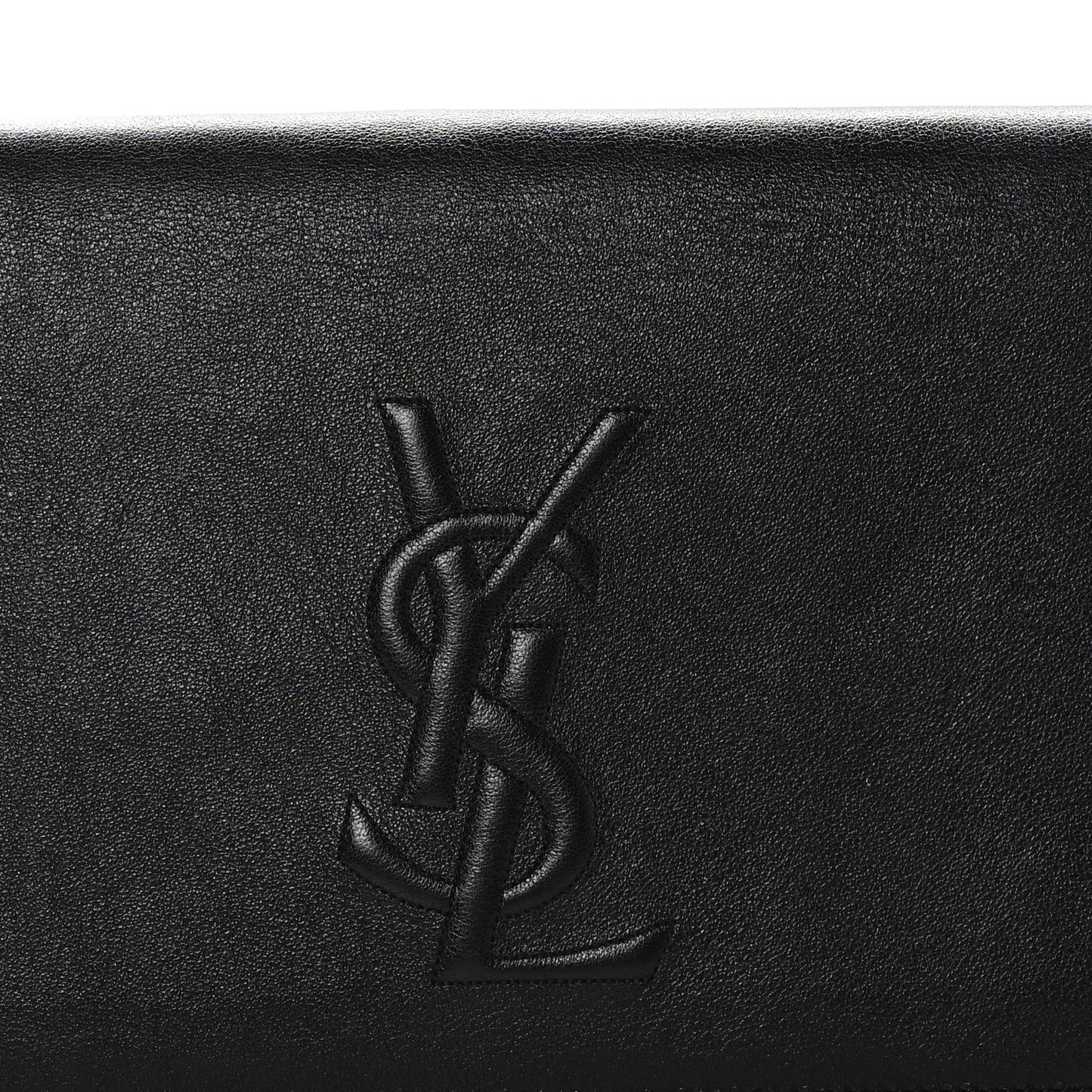 Calfskin Monogram Large Belle De Jour Clutch Black