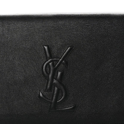 Saint Laurent Calfskin Monogram Large Belle De Jour Clutch Black 5 of 7