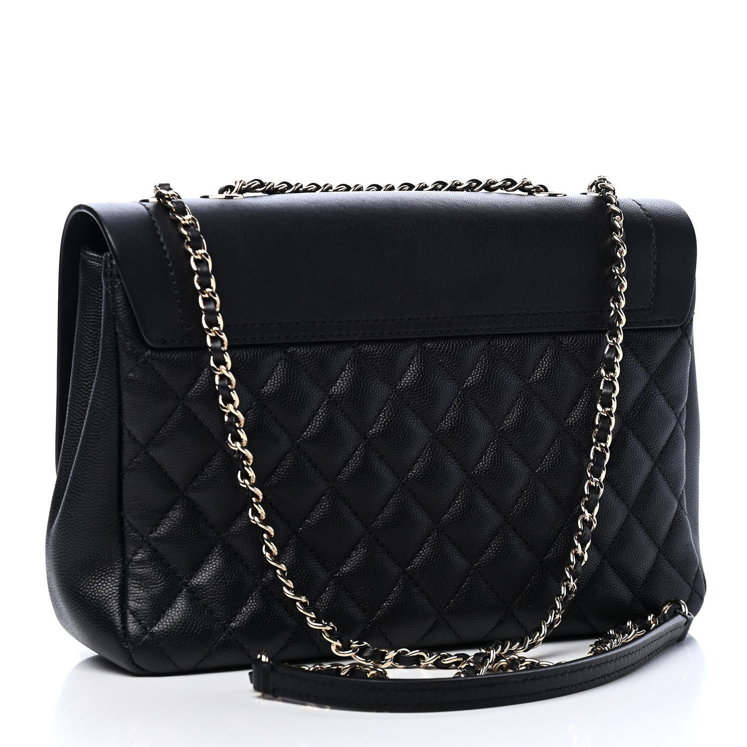 Chanel Calfskin Caviar Quilted Flap Black 2 of 9