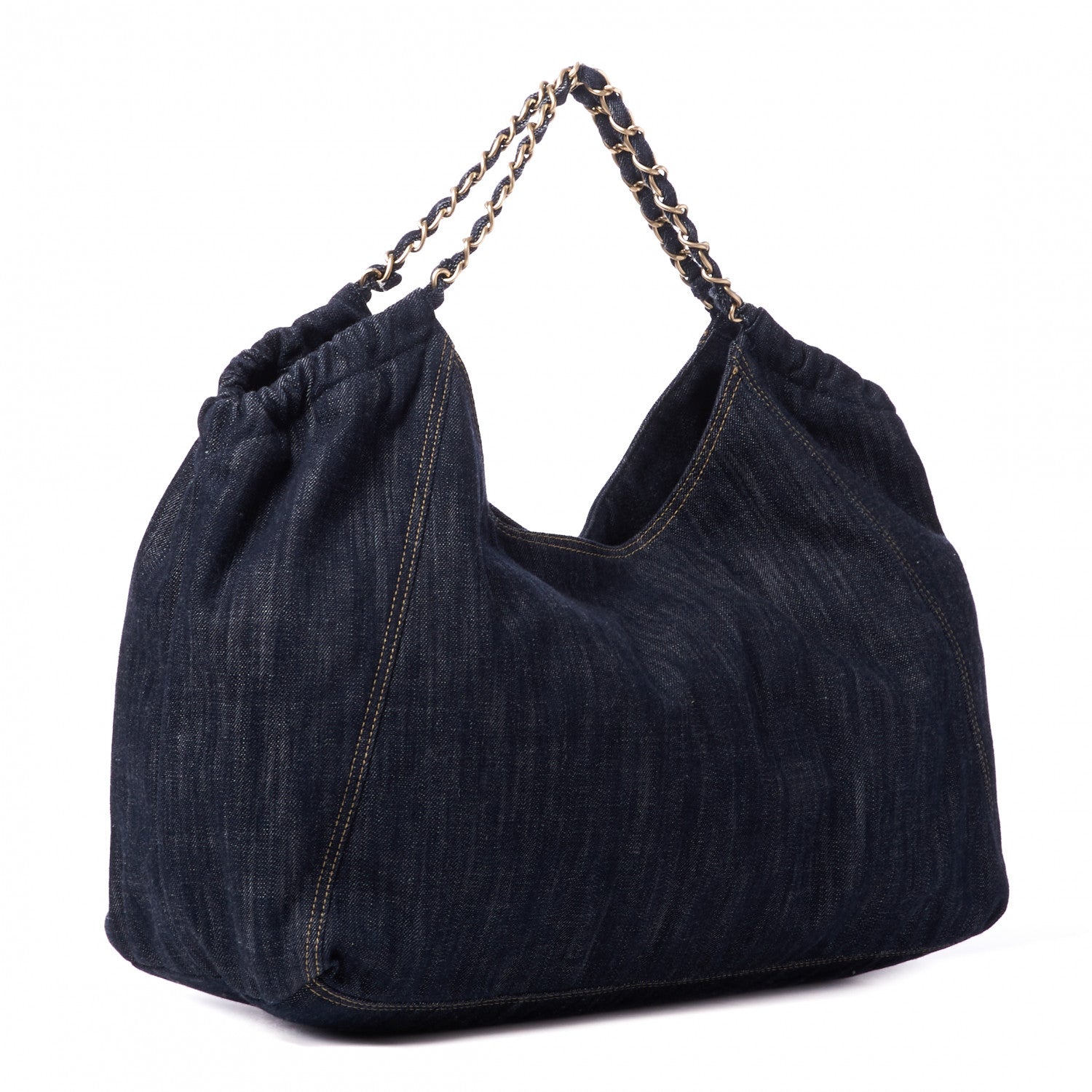 Chanel Denim XL Coco Cabas Tote Blue 2 of 9