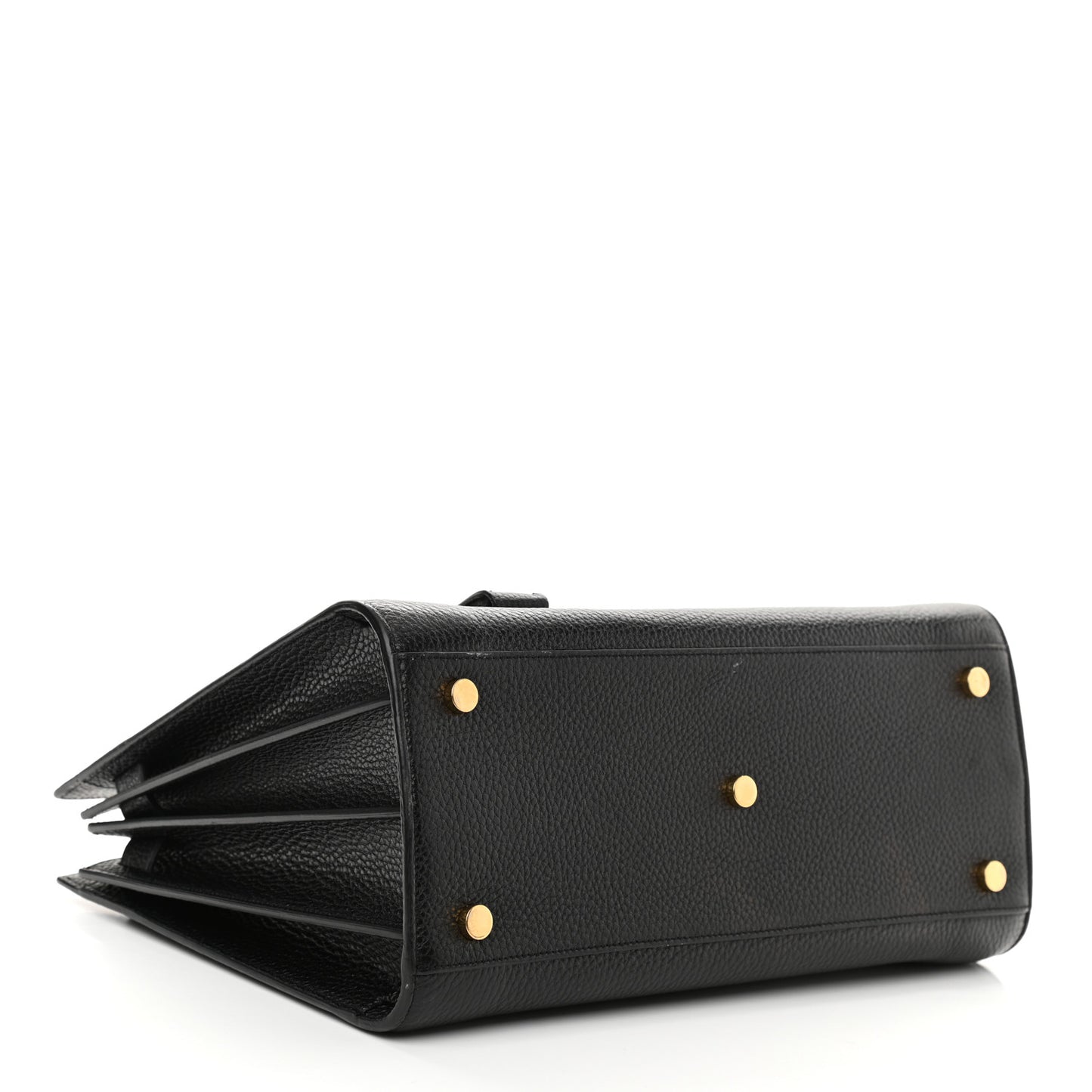 Grained Calfskin Small Sac De Jour Black