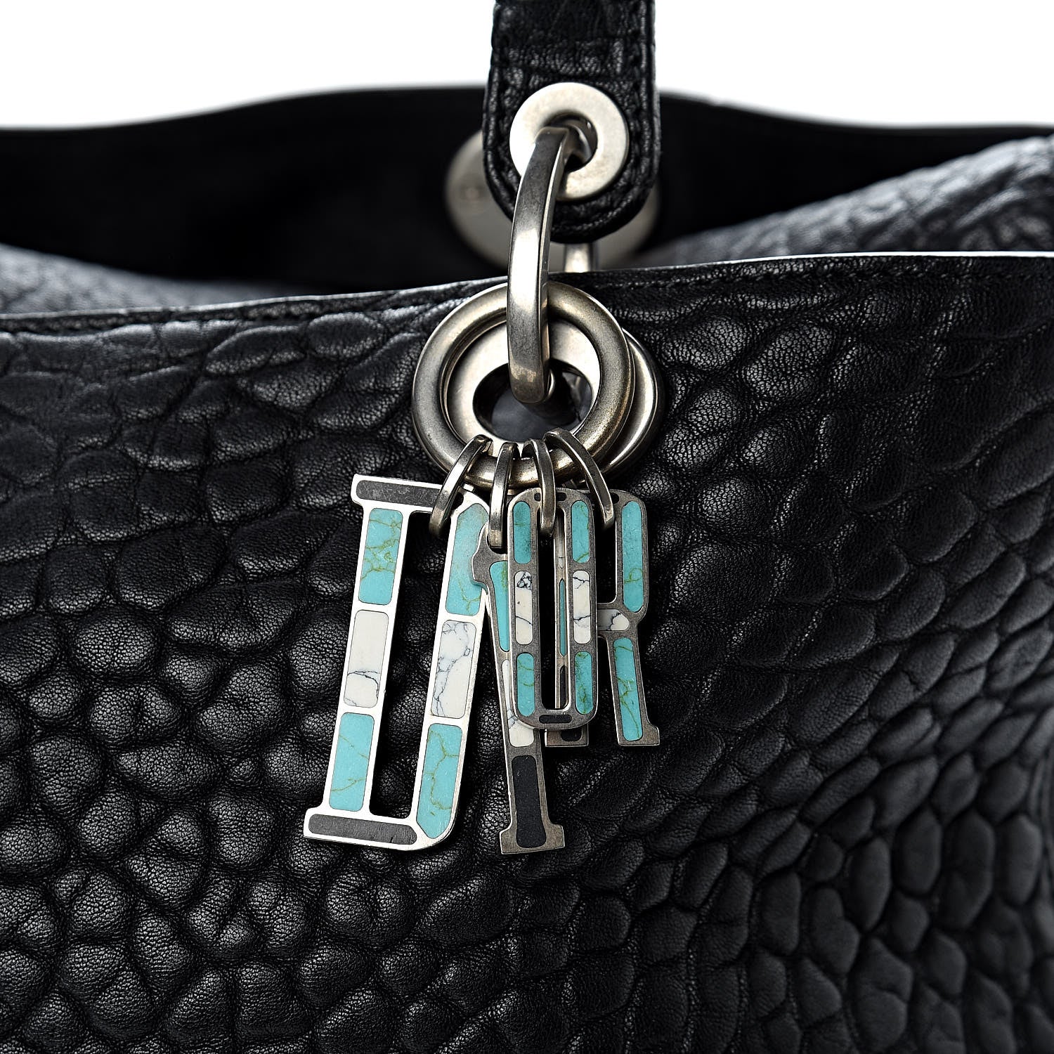 Christian Dior Canyon Grained Lambskin Large Lady Dior Black 7 of 15
