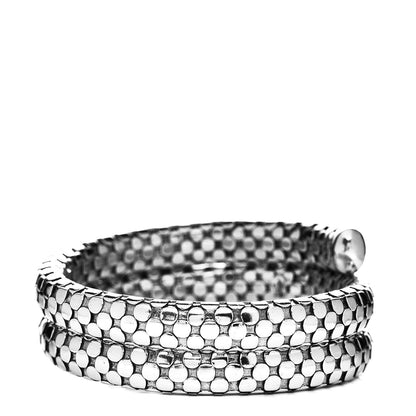 John Hardy Sterling Silver Dot Double Coil Bracelet 3 of 6