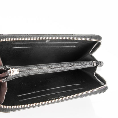 Chanel Patent Quilted Small Zip Around Wallet Black 5 of 8