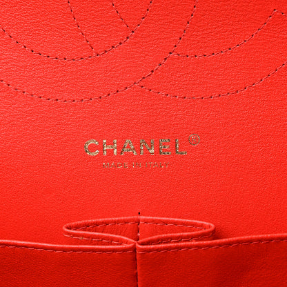 Chanel Caviar Quilted Jumbo Double Flap Red 6 of 9