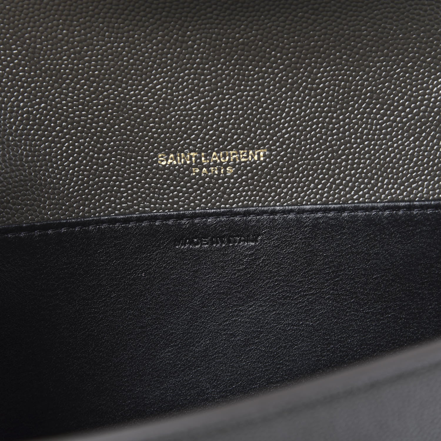 Saint Laurent Grain De Poudre Uptown Chain Wallet Pebble 6 of 10