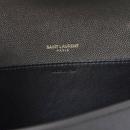 Saint Laurent Grain De Poudre Uptown Chain Wallet Pebble 6 of 10