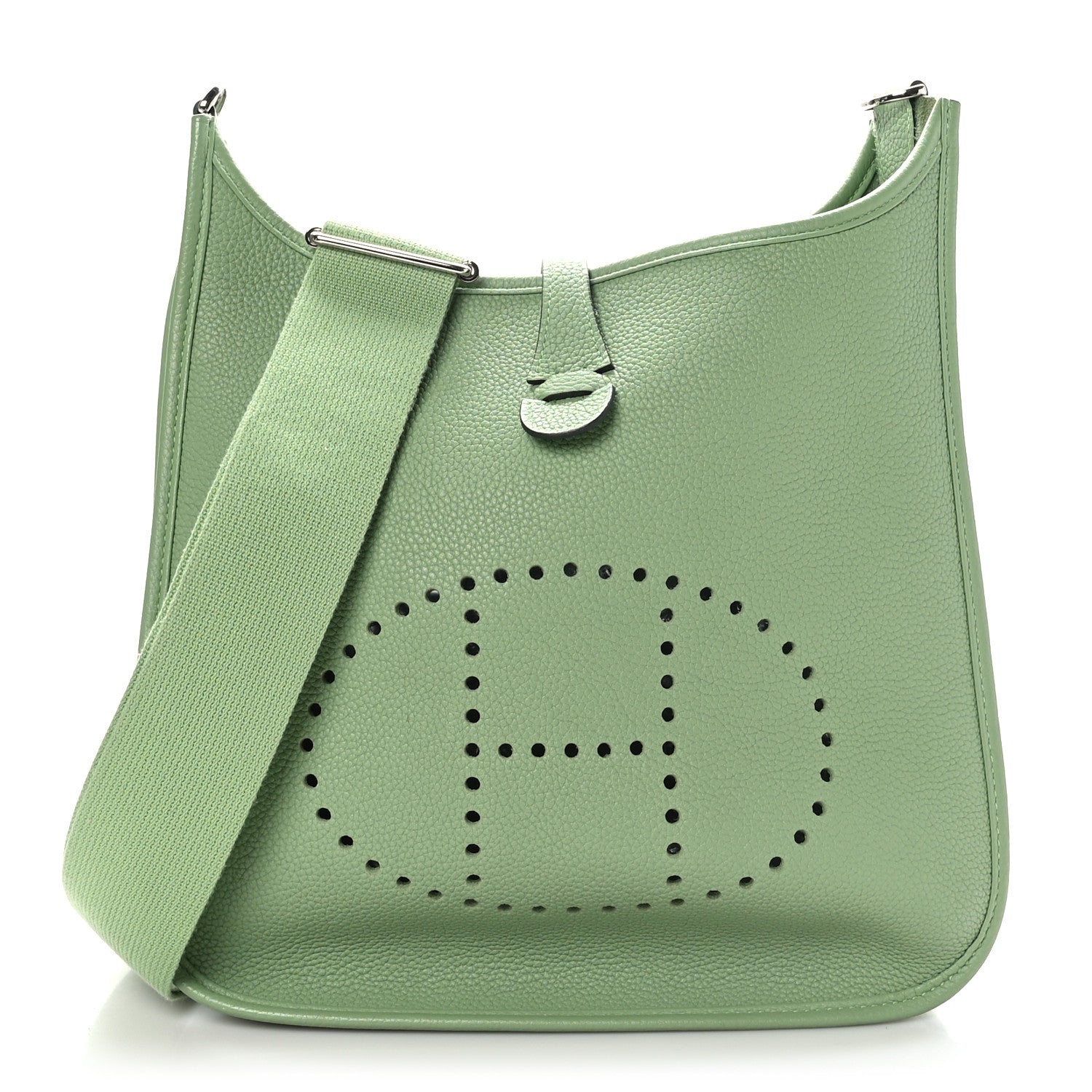 Hermes Taurillon Maurice Evelyne III PM Vert Criquet 1 of 9