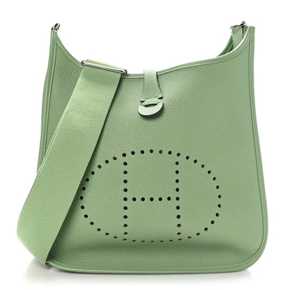 Hermes Taurillon Maurice Evelyne III PM Vert Criquet 1 of 9