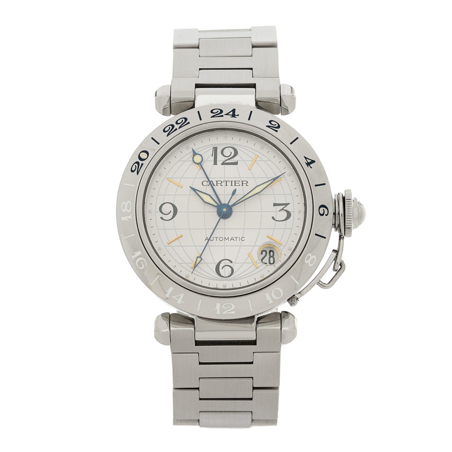 Stainless Steel 35mm Pasha GMT Automatic Watch