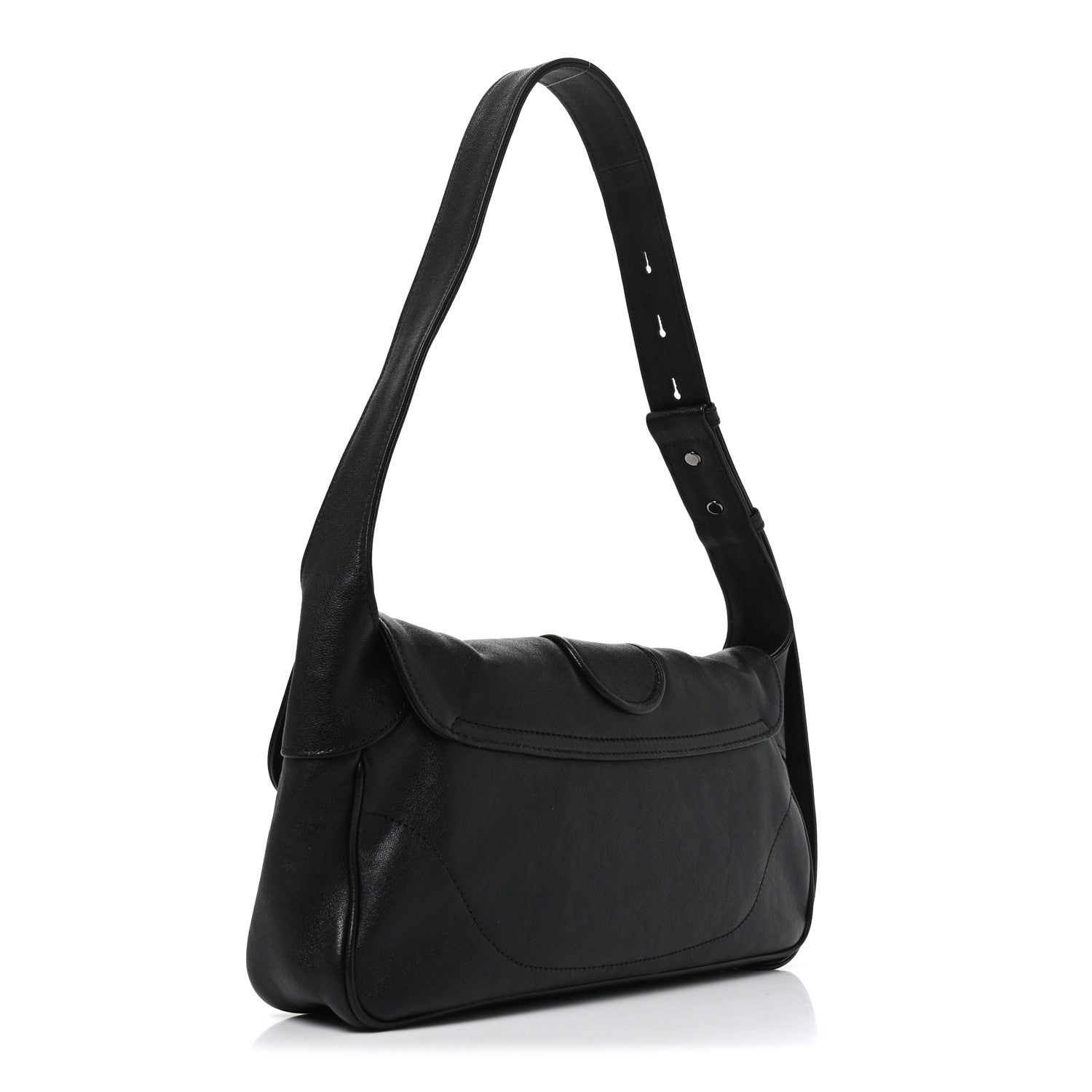 Gucci Goatskin Small GG Monochrome Aphrodite Shoulder Bag Black 3 of 10