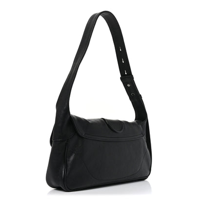 Gucci Goatskin Small GG Monochrome Aphrodite Shoulder Bag Black 3 of 10