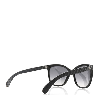 Chanel Acetate Quilted Polarized Butterfly CC Sunglasses 5288-Q Black 4 of 10