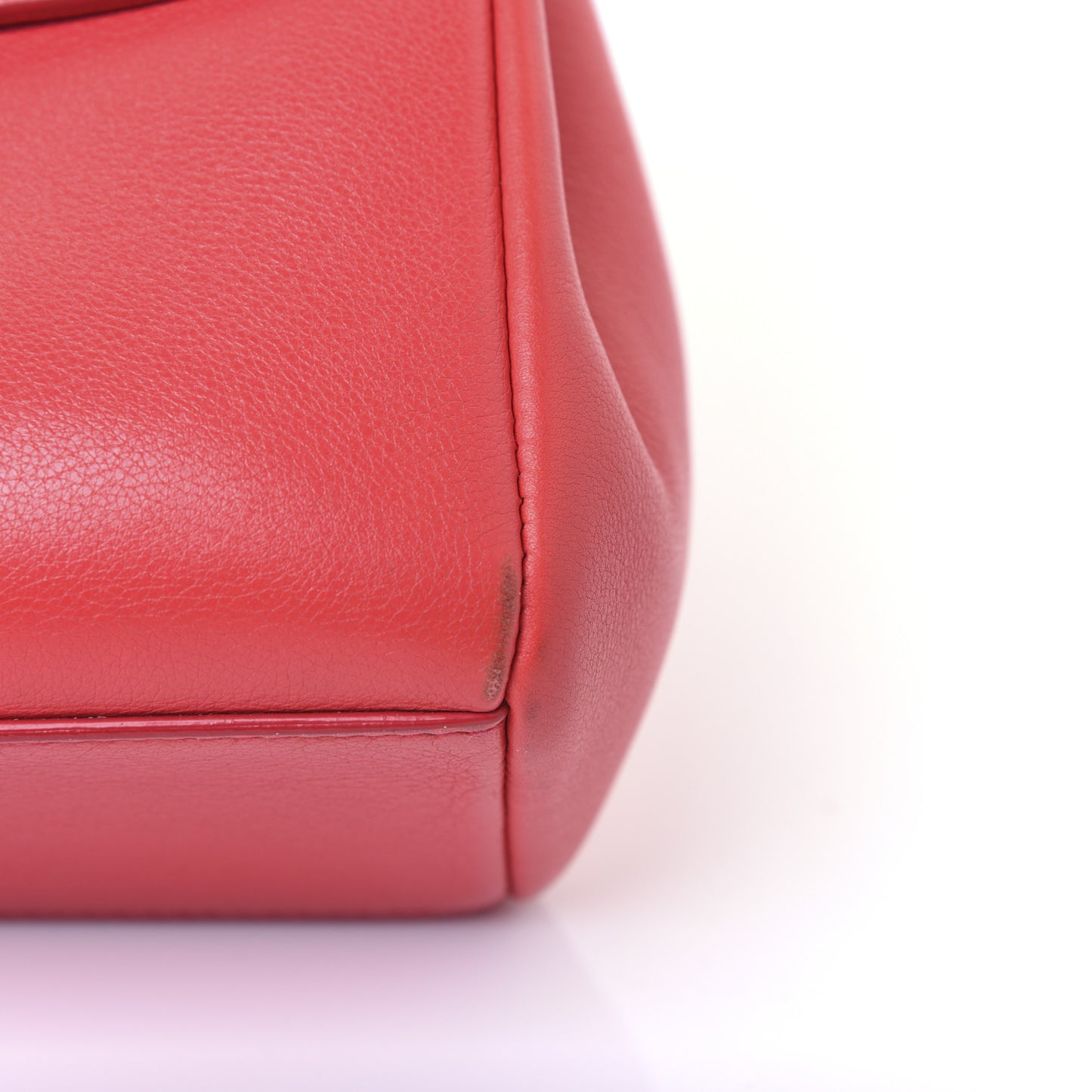 Calfskin Small Diorling Red