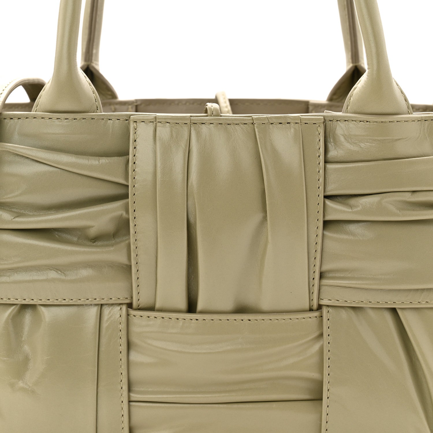 Bottega Veneta Foulard Intrecciato Pleated Arco Tote Travertine 8 of 10