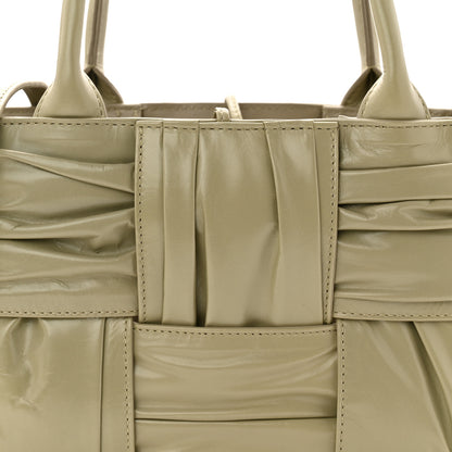 Bottega Veneta Foulard Intrecciato Pleated Arco Tote Travertine 8 of 10
