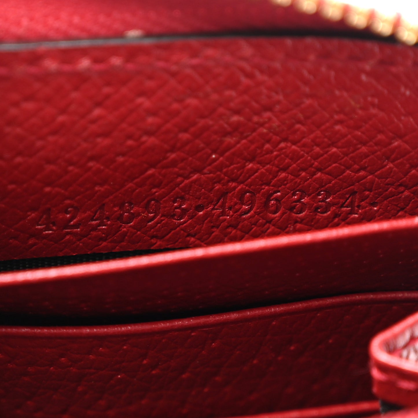 GG Supreme Monogram Tian Zip Around Wallet Beige Multicolor Red