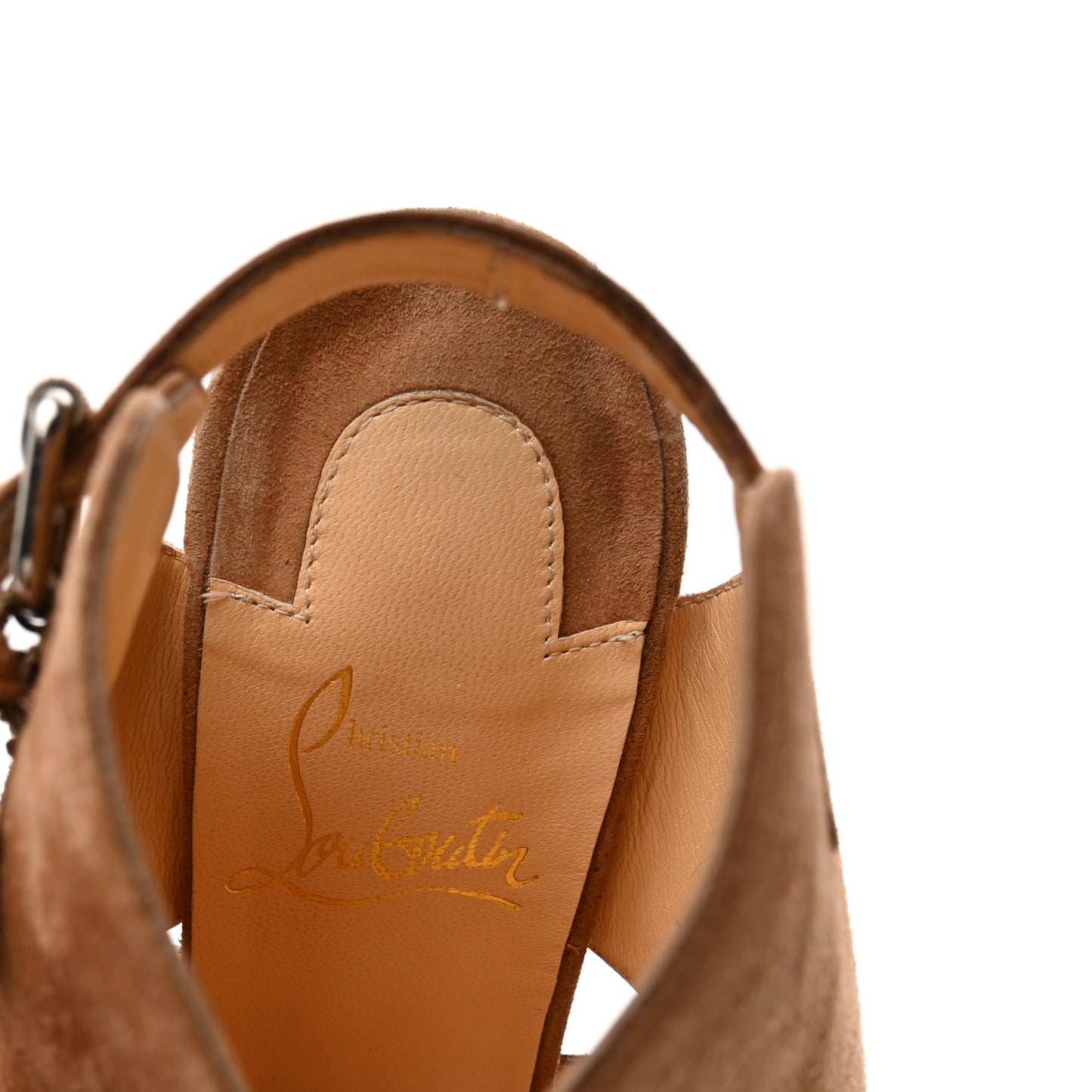 Suede Apron Lili 120 Pumps 36 Noisette