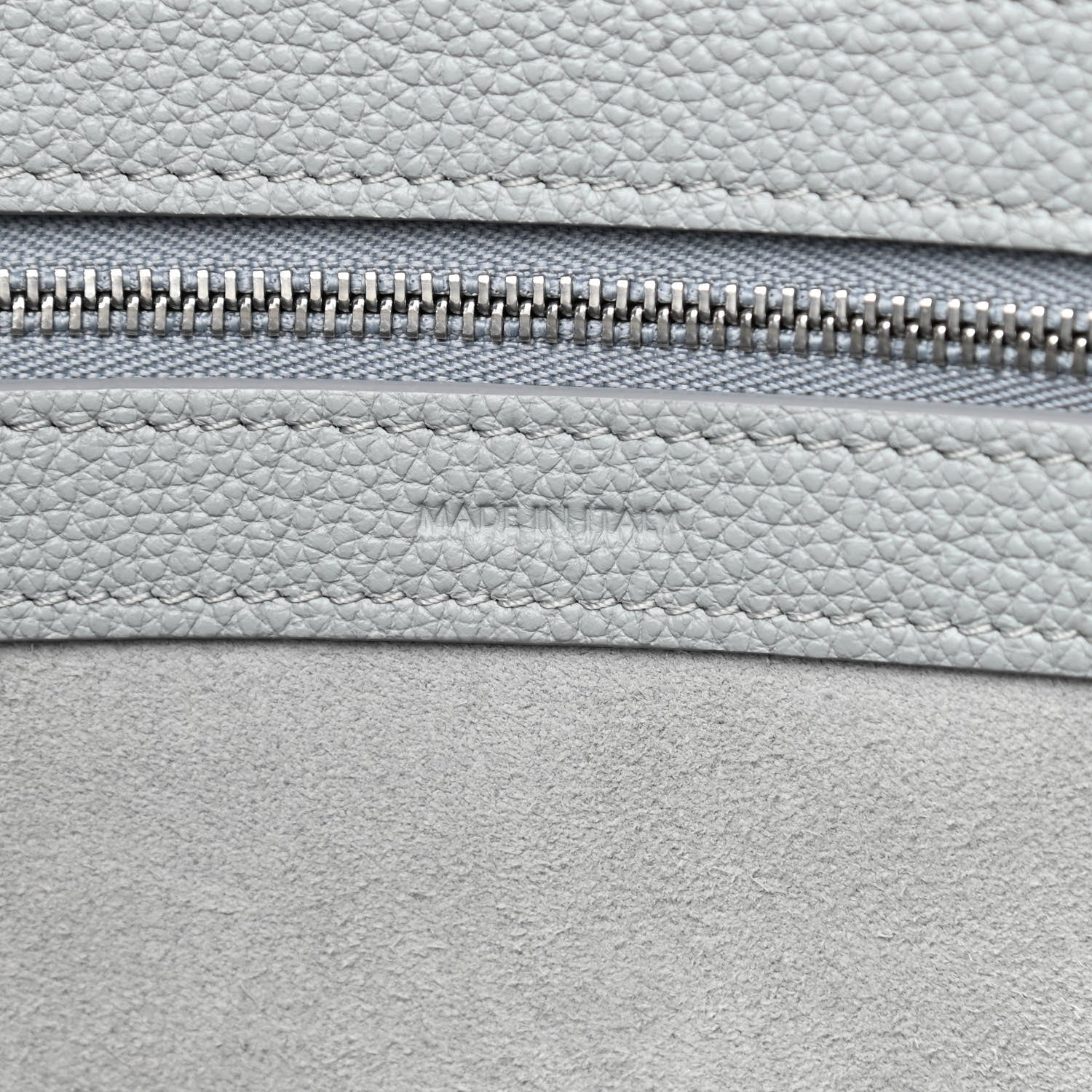 Celine Soft Grained Calfskin Small Belt Cabas Phantom Mineral 6 of 10