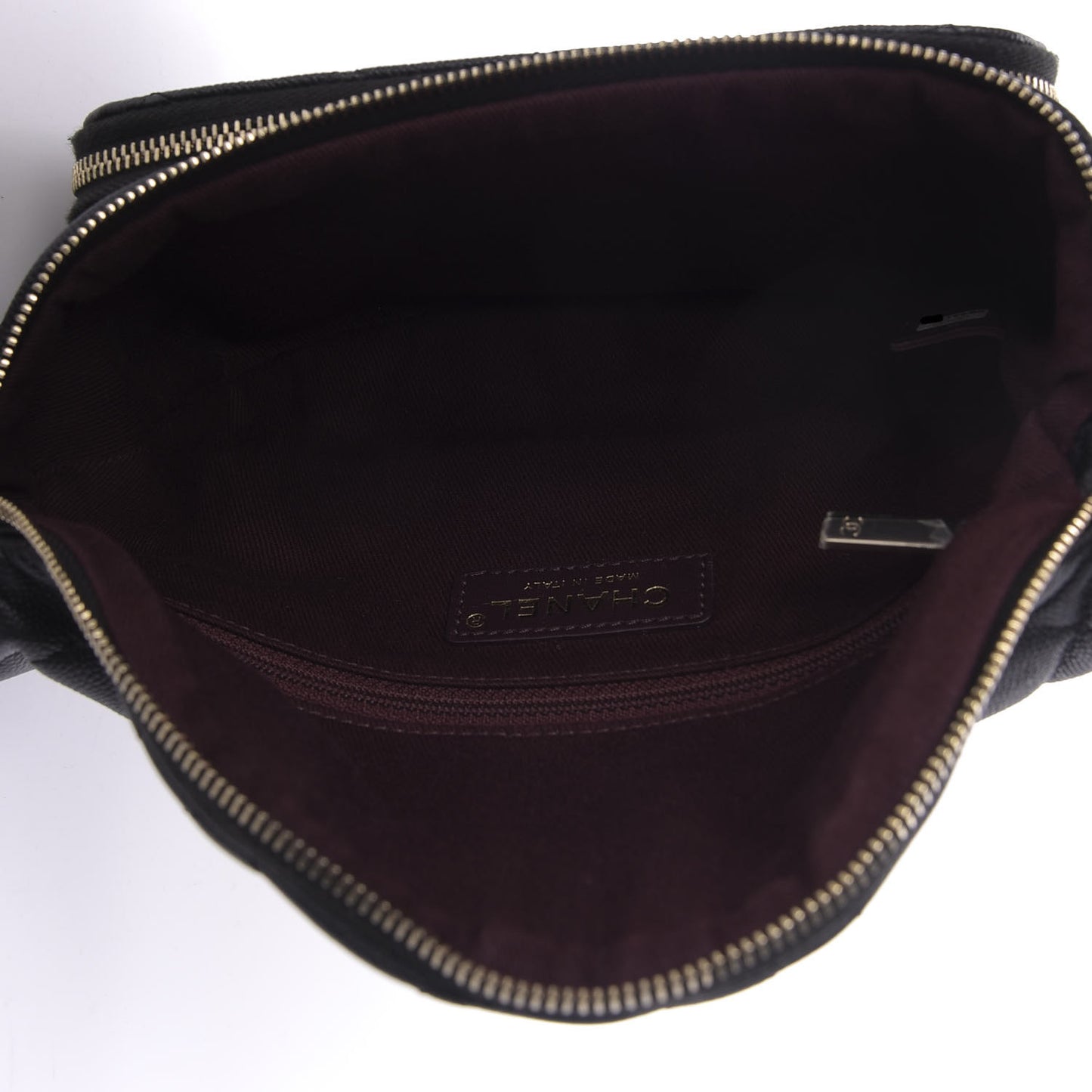 Caviar Quilted Business Affinity Waist Belt Bag Black