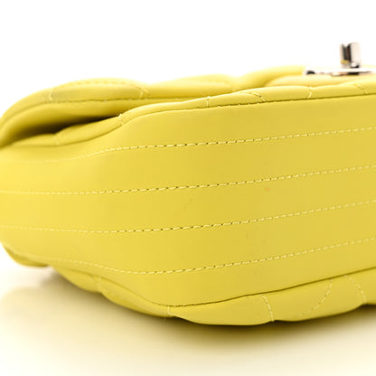 Chanel Rubber Quilted Lambskin Mini Square Coco Rain Flap Yellow 10 of 14