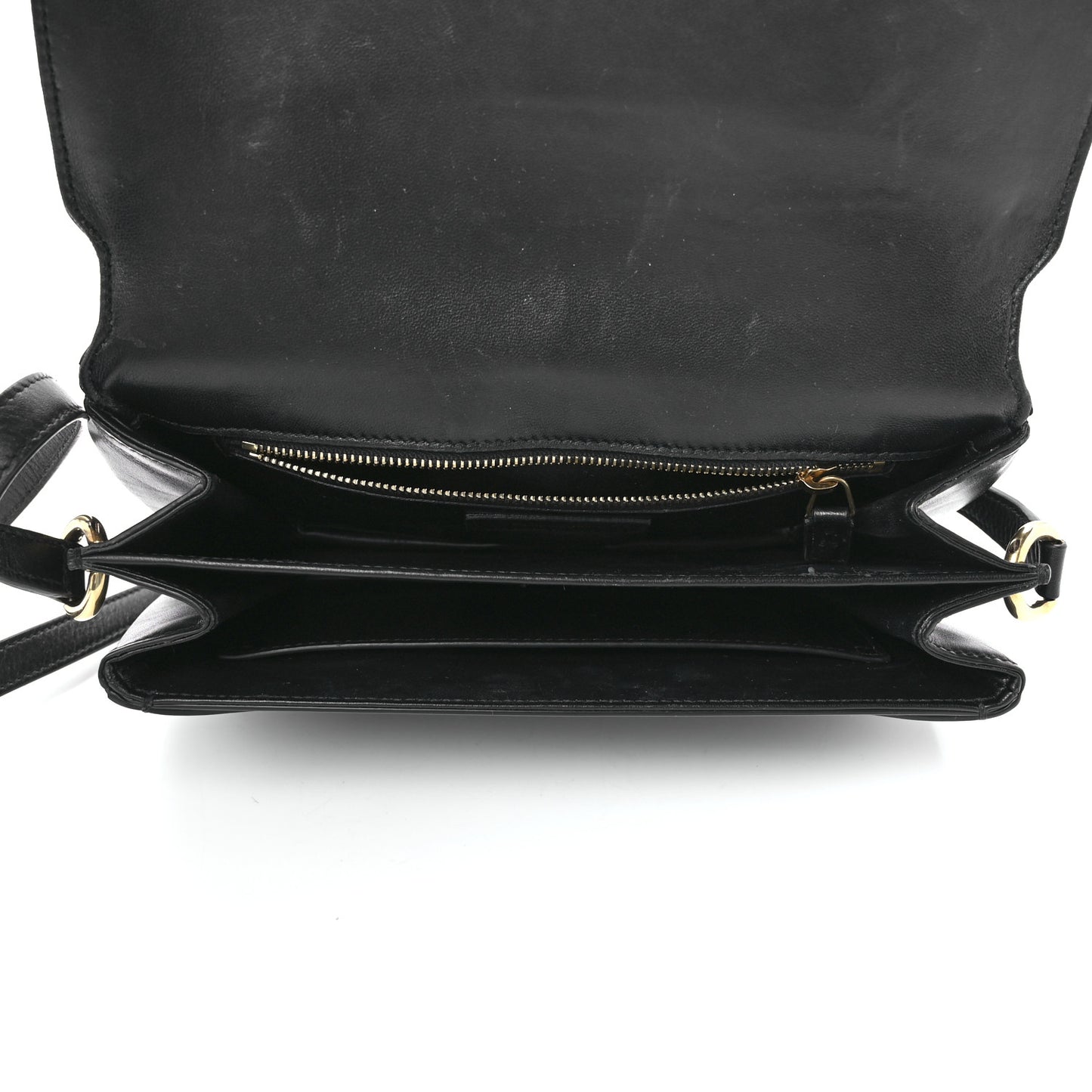 Smooth Calfskin Le Maillon Satchel Black