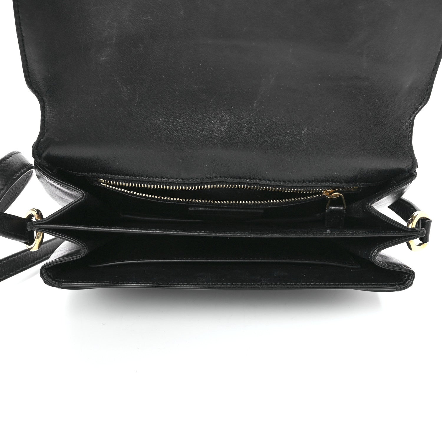 Saint Laurent Smooth Calfskin Le Maillon Satchel Black 5 of 15