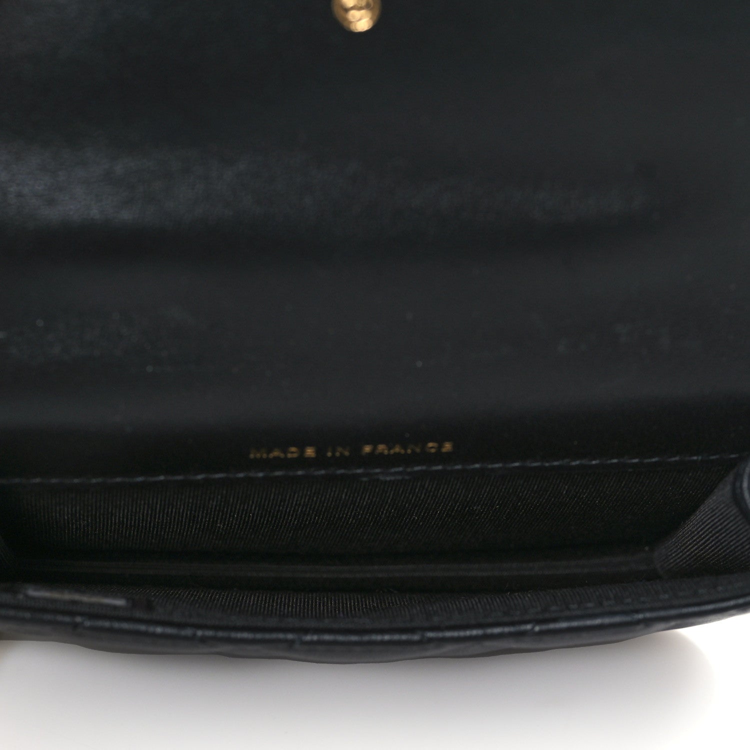 Chanel Lambskin Quilted Top Handle Flap Coin Purse With Chain Black 5 of 12