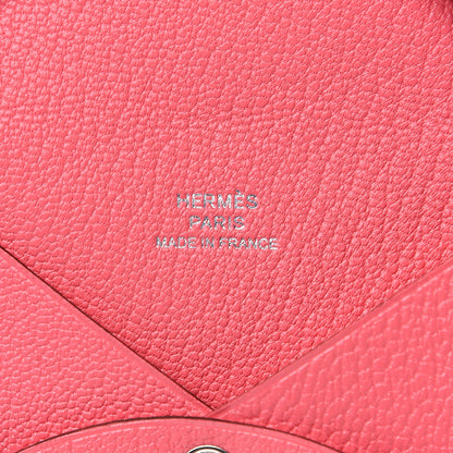 Hermes Chevre Mysore Calvi Card Case Rose Lipstick 5 of 7