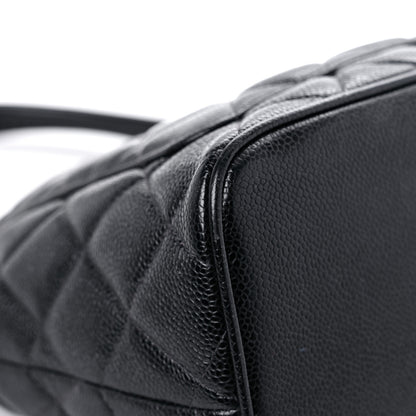 Chanel Caviar Quilted Medallion Tote Black 10 of 19