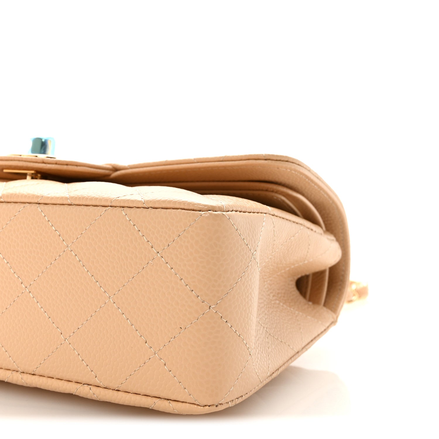 Chanel Caviar Quilted Small Double Flap Beige 10 of 10