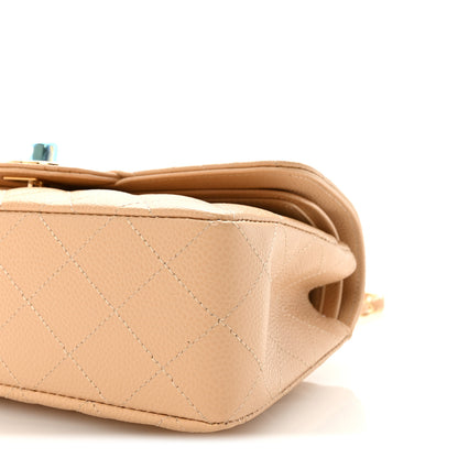 Chanel Caviar Quilted Small Double Flap Beige 10 of 10