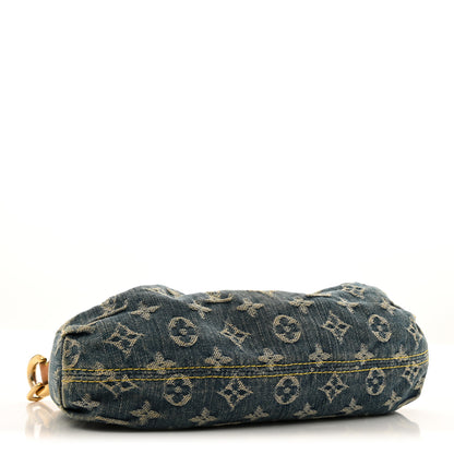 Louis Vuitton Monogram Denim Mini Pleaty Blue 4 of 13