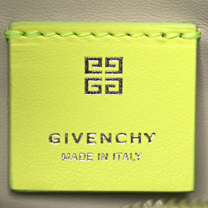 Givenchy Smooth Calfskin Small Moon Cut Out Shoulder Bag Fluo Yellow 6 of 12