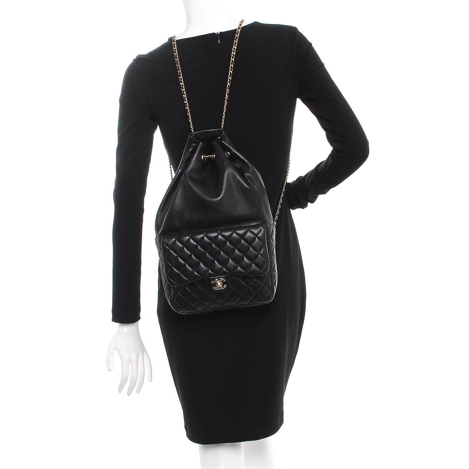 Chanel Lambskin Quilted Large In Seoul Backpack Navy 2 of 6