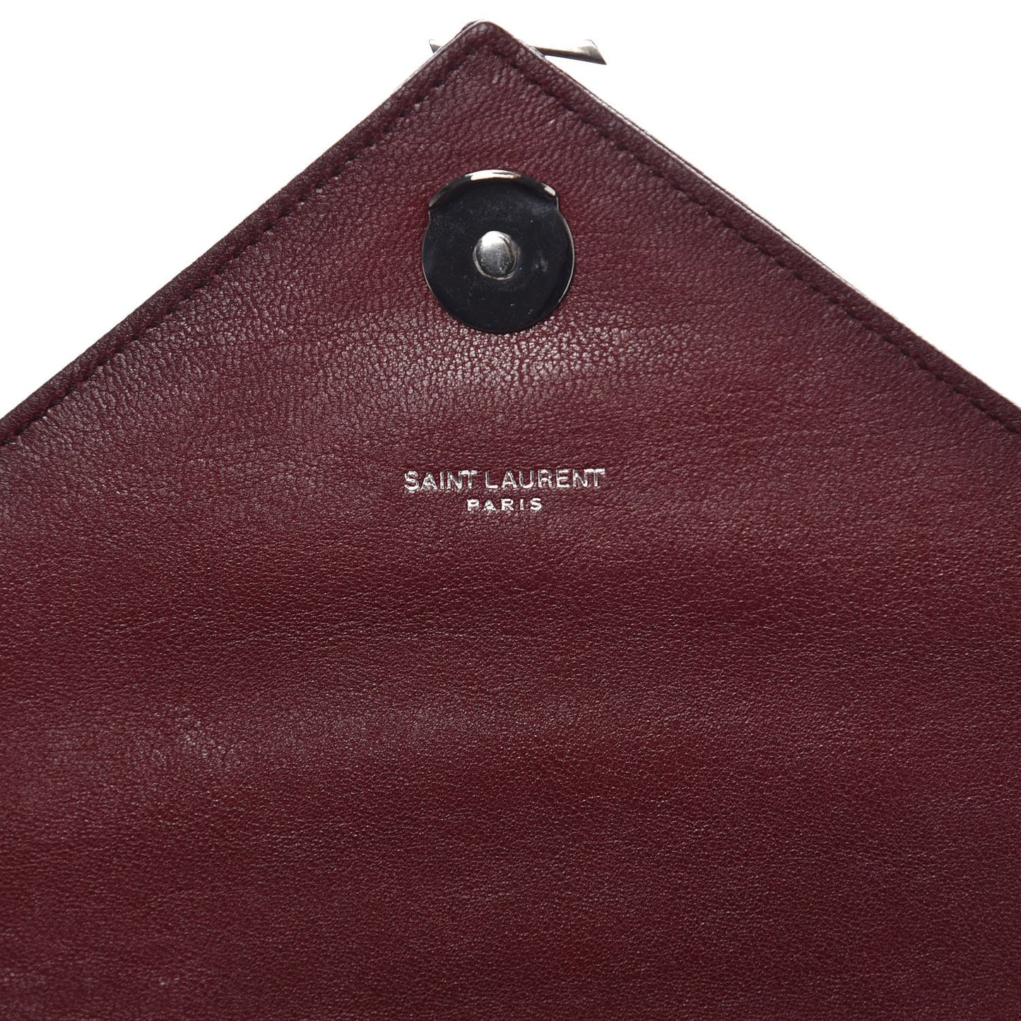 Sheepskin Matelasse Chevron Monogram Medium College Bag Rouge Legion