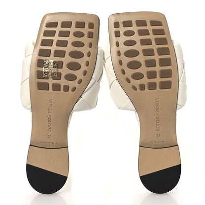 Bottega Veneta Nappa Maxi Intrecciato Lido Flat Sandals 37 Wax 7 of 11
