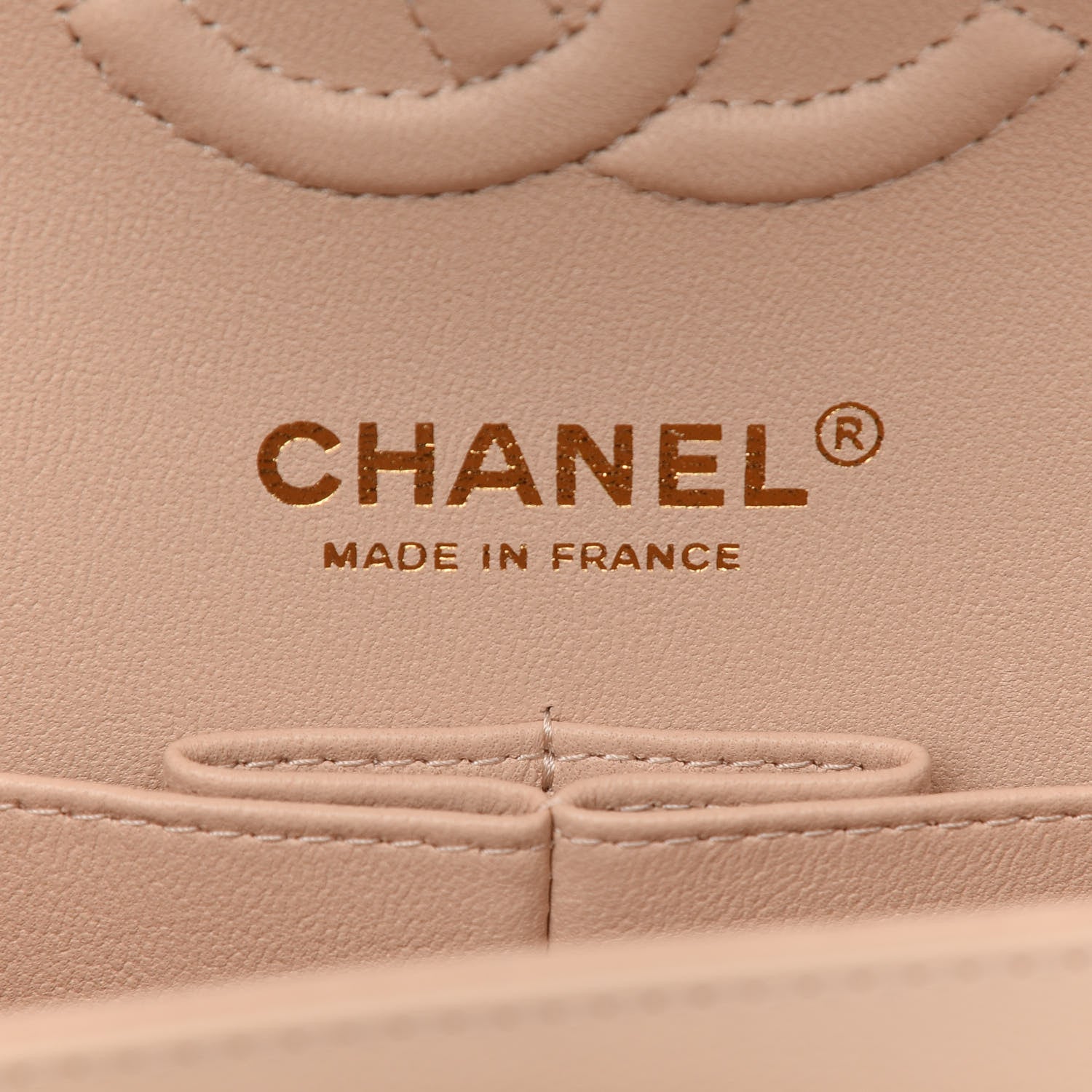 Chanel Caviar Chevron Quilted Small Double Flap Beige 6 of 9