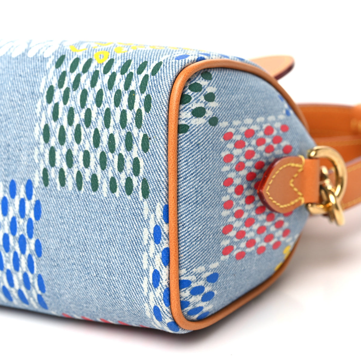 Louis Vuitton LV Vers Damier Denim Speedy Bandouliere 18 Multicolor 9 of 10