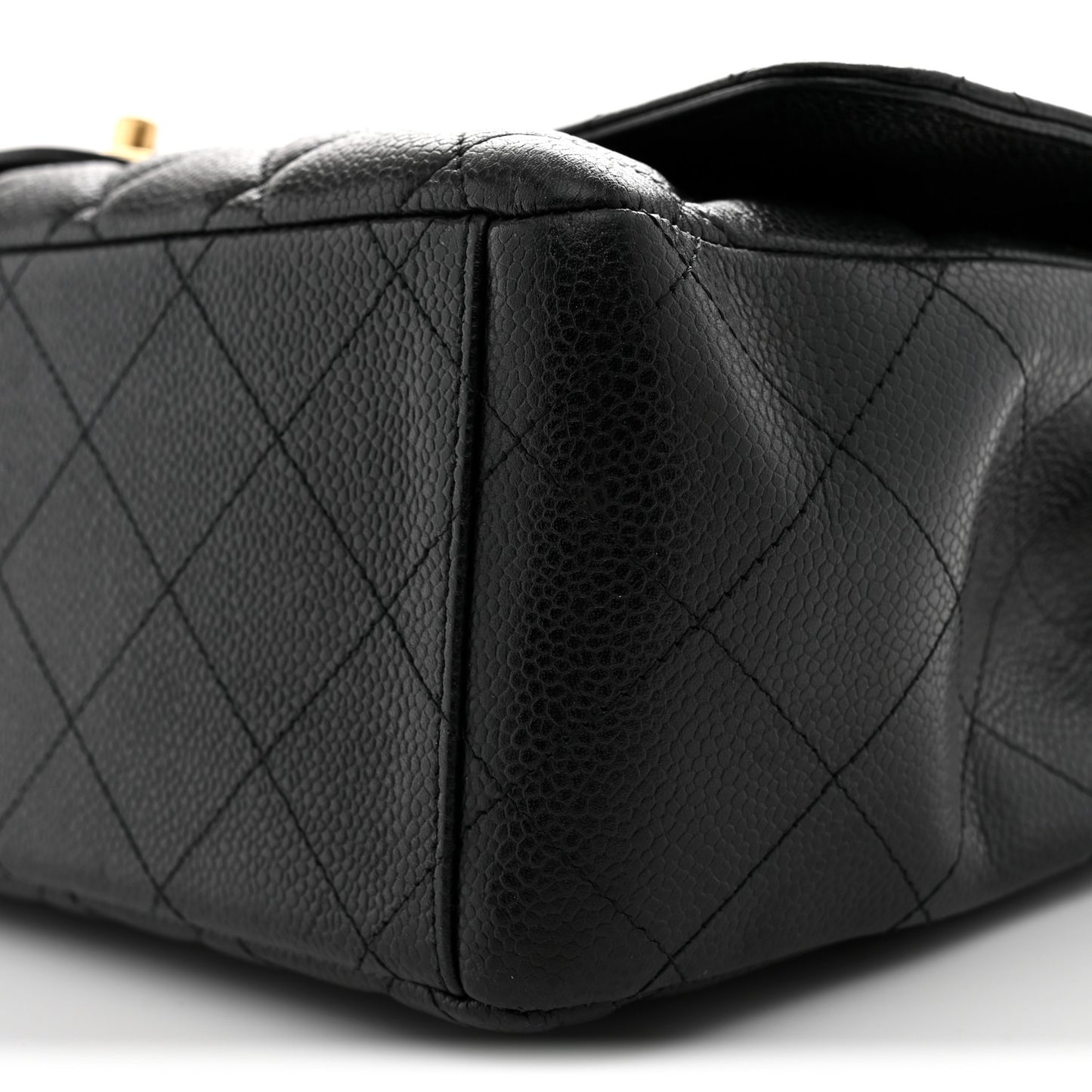 Caviar Quilted Maxi Double Flap Black