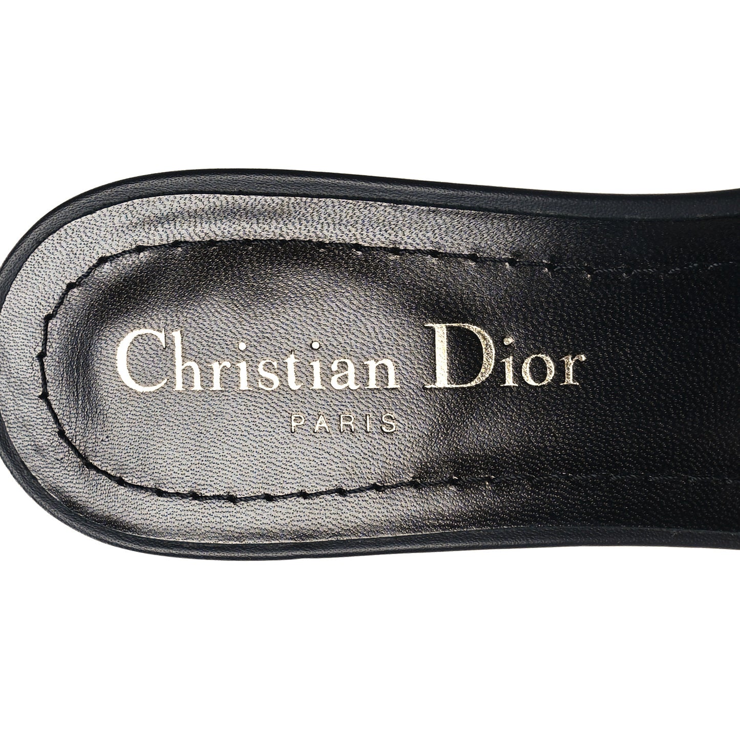 Cotton Embroidered Dway 40mm Slide Sandals 36.5 Deep Blue 35.5 Deep Blue