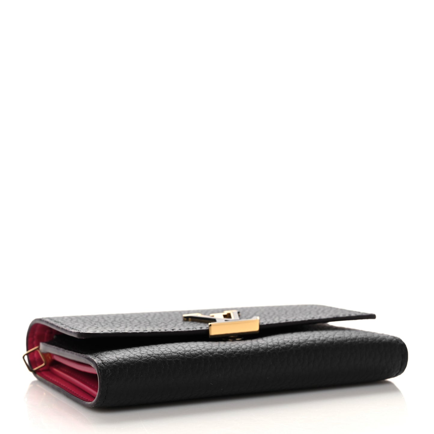 Taurillon Capucines Compact Wallet Black
