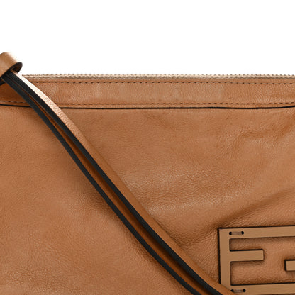Fendi Vitello Mini Simply Fendi Shoulder Bag Miele Scuro 14 of 20